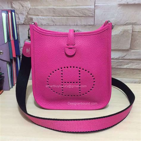 pink hermes evelyne bag